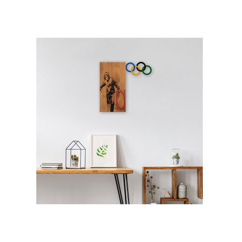 Wallity Zidna dekoracija Banksy - 14, 58x60 cm, Crna Slike