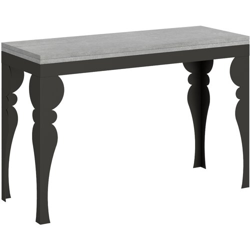 Itamoby &amp;nbsp; Paxon Double (120x45/90 cm) - siva, barva nog: antracit - preklopna jedilna miza, (20841923) Slike