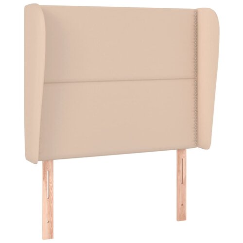 Maison Chic vzglavna omarica - nočna omarica - posteljna omarica z u&amp;scaron;esi kapučino 93x23x118/128 cm umetno usnje, (21711604) Slike