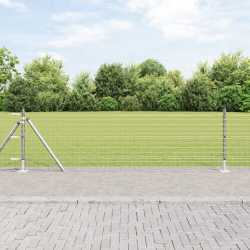 vidaXL stebri za ograjo z osnovnimi ploščami 52 kos Ø32mm 70cm galvanizirano jeklo Cene