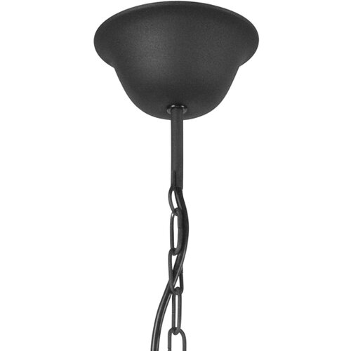  Luster na lancu LUCY 8xE14/60W/230V crna Slike