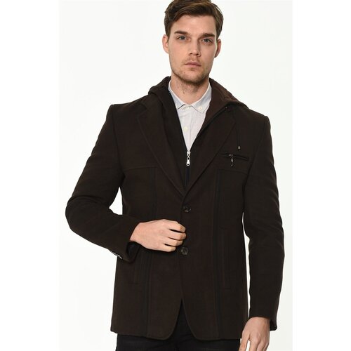 Dewberry K7534 MEN&amp;#039;S COAT-BROWN Slike