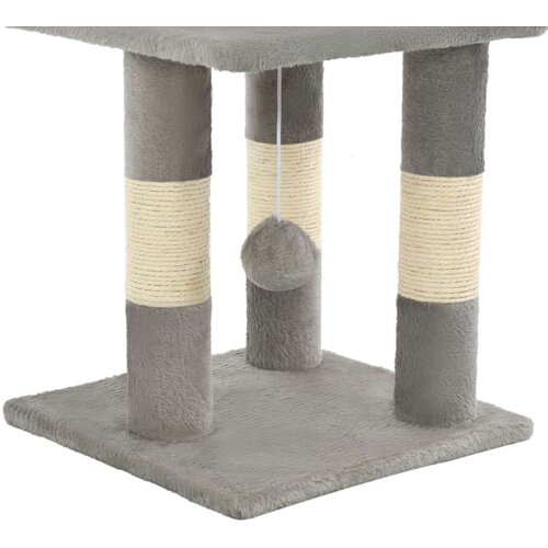 vidaXL Penjalica za mačke sa stupovima za grebanje od sisala 65 cm siva Cene