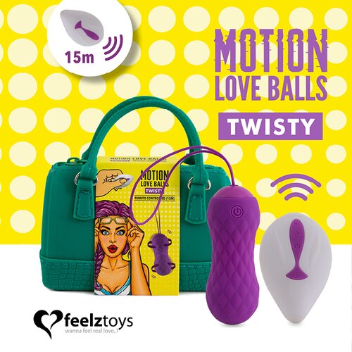 Feelztoys vibracijsko jaje - Motion Love Balls Twisty Cijene