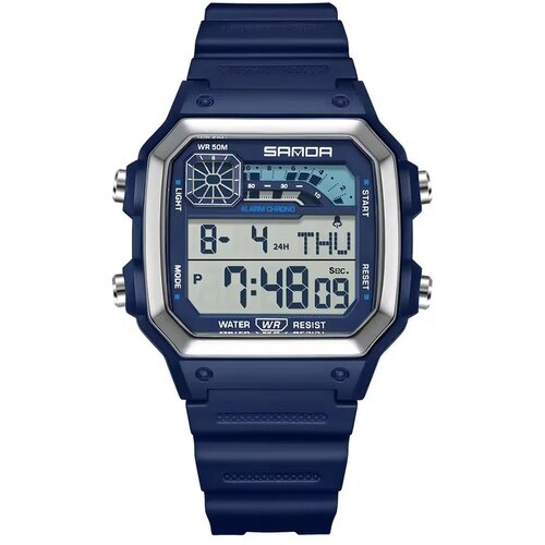 Sanda Digitalna ura BA-41789 - Modra / Srebrna Cene