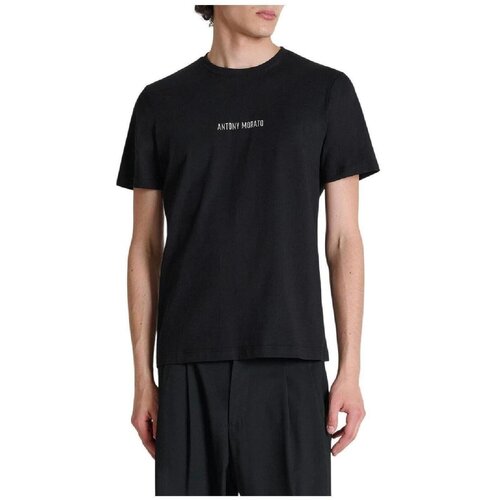 Antony Morato Majice s kratkimi rokavi MMKS02696 FA100240 Črna Slike