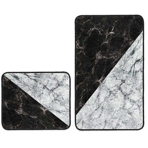 Mila Home Crno-bijele kupaonske prostirke u setu 2 60x100 cm BPS548 - Slike