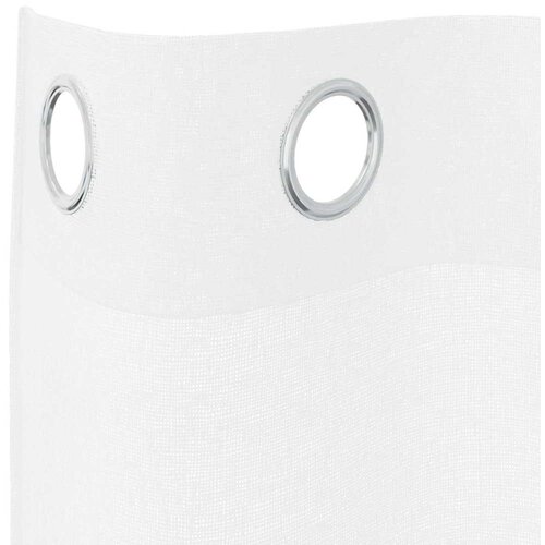 Voile zavjesa sa zavjesama 2 pcs Bijelo 225 x 140 cm Poliester Slike