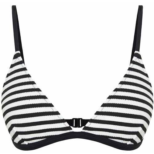 Trendyol Striped Triangle Textured Bikini Top Slike