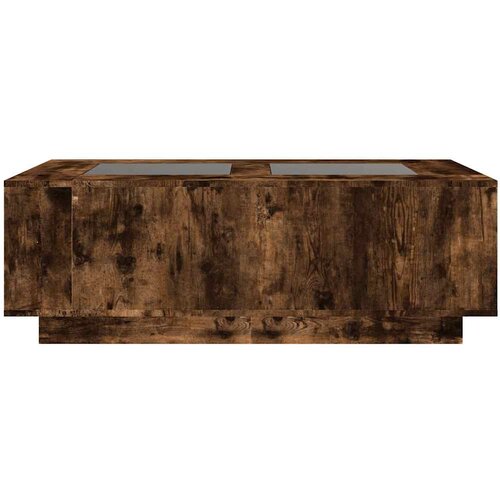  Stolić s beskonačnim LED svjetlima boja hrasta 116x69x40 cm Slike