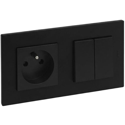 Legrand dupli stepeni&amp;scaron;ni prekidač 6+6 i domaća utičnica 250V/16A niloe step Slike