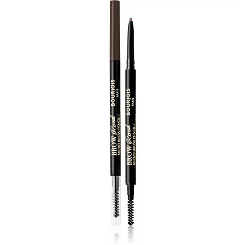 Bourjois Brow Reveal natančni svinčnik za obrvi s krtačko odtenek 003 Dark Brown 0,09 g