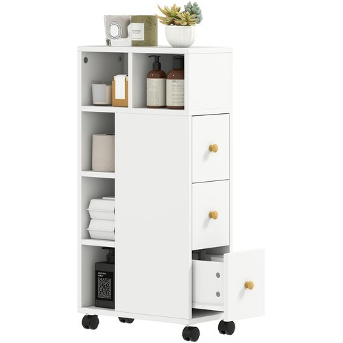 HOMCOM Kopalni&scaron;ka omara iverna plo&scaron;ča 20D x 40&Scaron; x 80V cm Bela, (5000279365) Cene