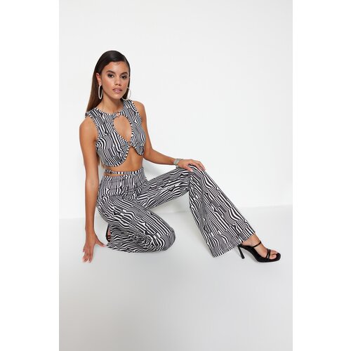 Trendyol Pants - Multicolored - Wide leg Slike