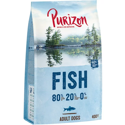 Purizon Probno pakiranje! suha hrana, mokra hrana i poslastice - 400 g Adult riba