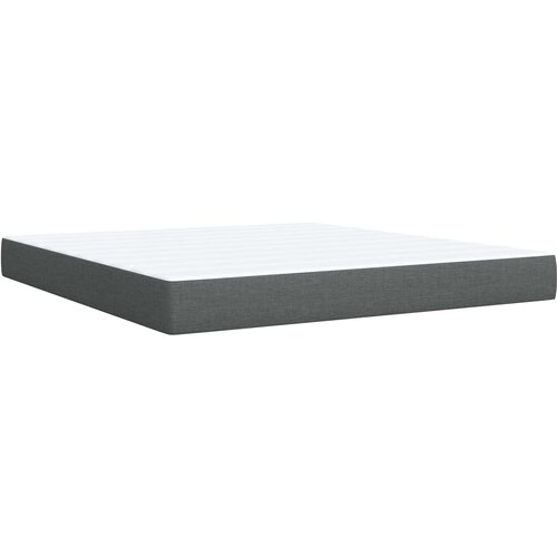  Krevet od pjene s madracem i LED-om Tamnosiva 180 x 200 cm Slike