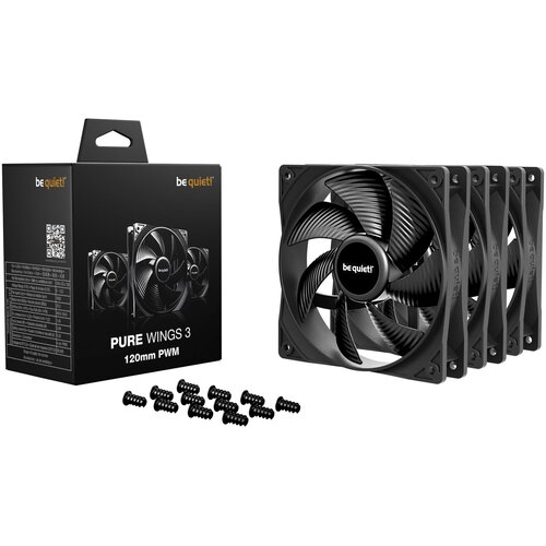 BE QUIET Pure Wings 3 120mm PWM 3-Pack Slike