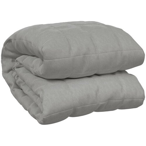 vidaXL Obtežena odeja siva 235x290 cm 15 kg blago, (20768790) Cene