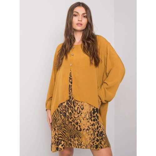 Italy Moda Dress-DHJ-SK-21451.50-dark yellow Cene