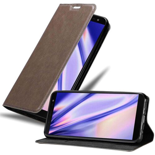 Cadorabo Ohi&scaron;je, združljivo z Samsung Galaxy J6 2018 v kavovinsko rdeča - Za&scaron;čitni ovitek z magnetnim zapiranjem, stoječo funkcijo in režo za kartice, (20558060) Cene
