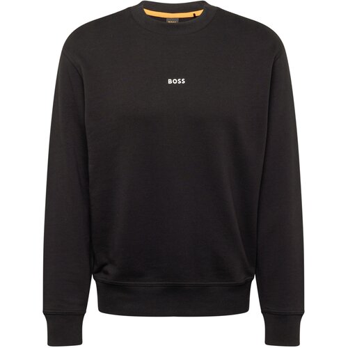 BOSS Orange Sweater majica 'We Small' crna / bijela Cijene