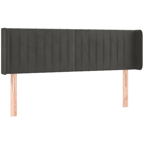 Maison Chic vzglavna omarica - nočna omarica - posteljna omarica z u&amp;scaron;esi temno sivo 147x16x78/88 cm žamet, (21711362) Slike