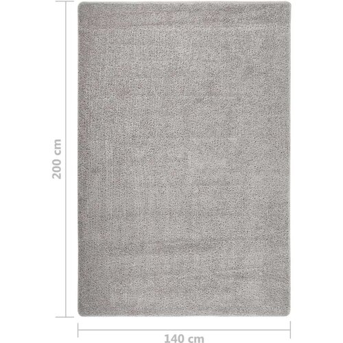 vidaXL ko&scaron;ata preproga svetlo siva 140x200 cm nedrseča Cene
