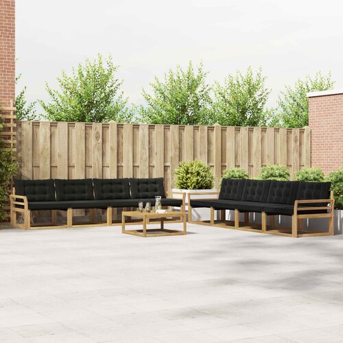  Set vanjskih sofa 9 kom. Bijela i crna Cijene