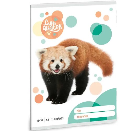 Ars Una Črtasti zvezek za 2. razred : Ljubke živali - Rdeča panda 32 listov A5 Cene