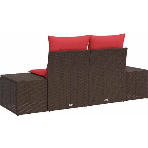  Vrtni kauč s jastukom 184 x 62 x 69 cm poliratan Slike