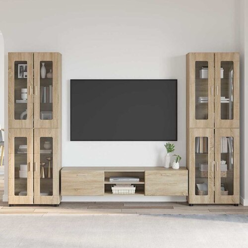  Set TV komoda FLORIN 3 kom. Sonoma hrast Konstruirano drvo Cijene