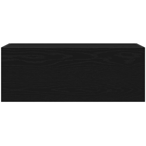  Kupaonski zidni ormarić crni 80x25x30 cm izrađeno drvo Slike