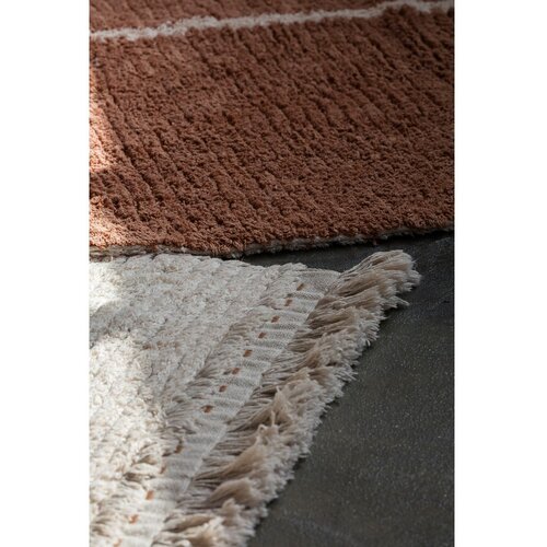 Lorena Canals Opečnato oranžna/bež bombažna preproga 140x200 cm Duetto Toffee &amp;ndash; Slike