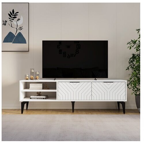 Hanah home TV komoda Regina, 160x50x29,6 cm, Bijela Cene