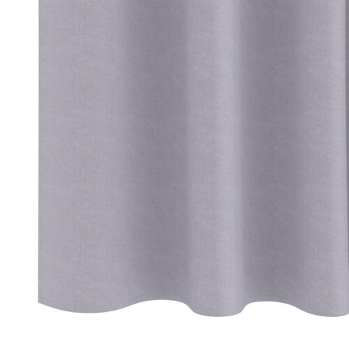 VidaXL Zavjese sa zavjesama 2 pcs Metalna siva 245 x 140 cm Poliester Slike