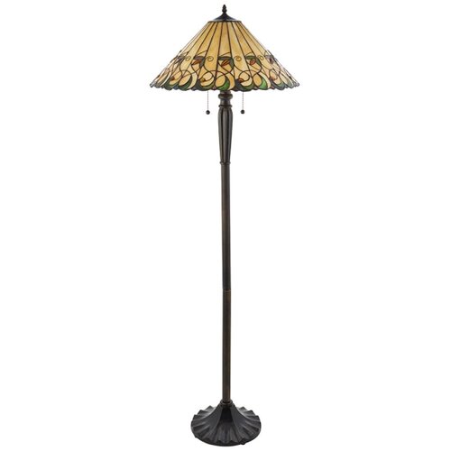  endon 64192 - podna lampa tiffany jamelia 2xE27/60W/230V, prečnik 50 cm Slike