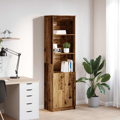  Visoka komoda boja staro drvo 50x35x180 cm konstruirano drvo Cene