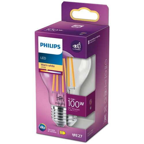 Philips led sijalica filament E27 12.5W ww 2700K Slike