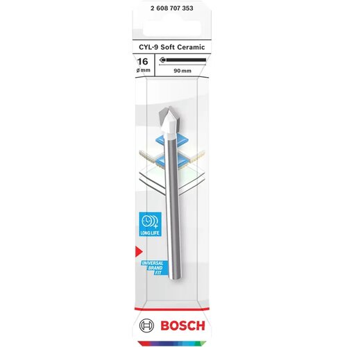 Bosch Svrdlo za kamen CYL-9 Soft Ceramic, 16 x 90 mm Slike