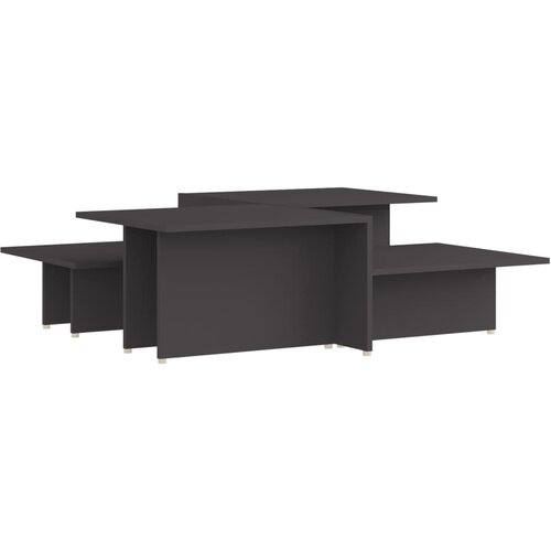 VidaXL Klubska mizica 2 kosa siva 111,5x50x33 cm konstruiran les, (20715441) Slike