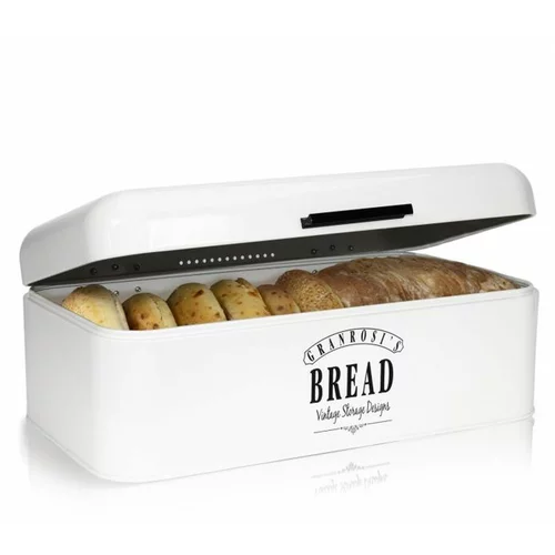 Klarstein Delaware, posoda za kruh, kovinska, 42 x 16 x 24,5 cm, pokrov na tečajih, prezračevalne odprtine
