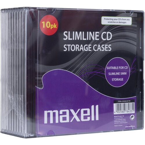 Maxell CD KUTIJA 5MM SLIM CASE Crna 10PAK Cene