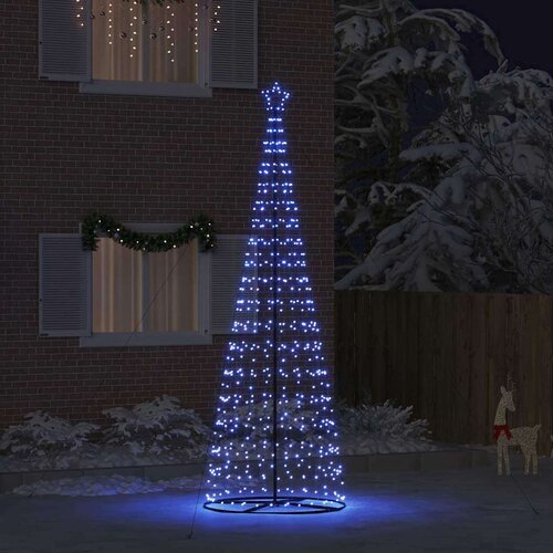 vidaXL LED božično drevesce med 800 LED z stojalom Modra 400 cm elezo Cene
