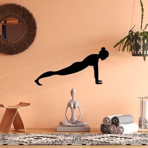 Wallity zidna dekoracija Yoga 7, 60x30cm, Crna Cene