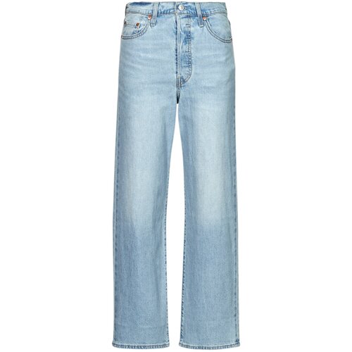 Levi's Jeans straight RIBCAGE STRAIGHT ANKLE Lightweight Modra Cene