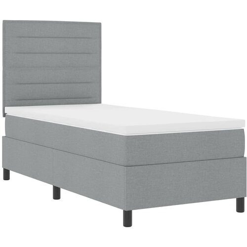  s opruga kutije Svijetlo siva 80 x 200 cm tkanina Slike