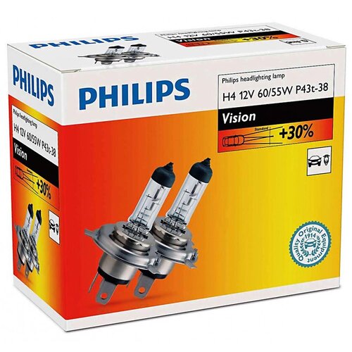  Komplet 2x automobilske sijalice Philips VISION 12342PRC2 H4 P43t-38/60W/55W/12V 3200K Cene