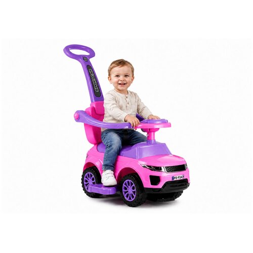  614W Toddlers Ride On Push Along with Parent Handle - Pink Slike