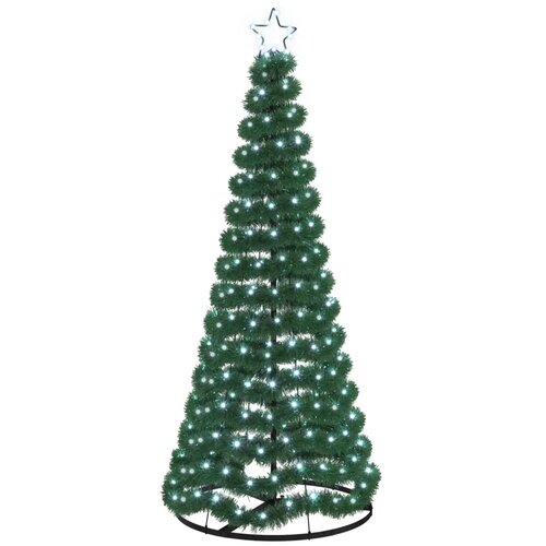  LED božićno drvce od folije s postoljem EKENAS 180 cm - Hladna bijela 180 cm Slike