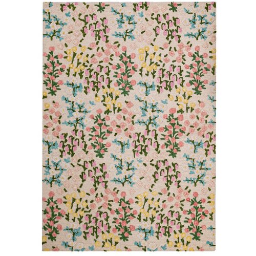 Flair Rugs Kremno bela ročno tkana volnena preproga 160x230 cm Emilia Floral – Cene